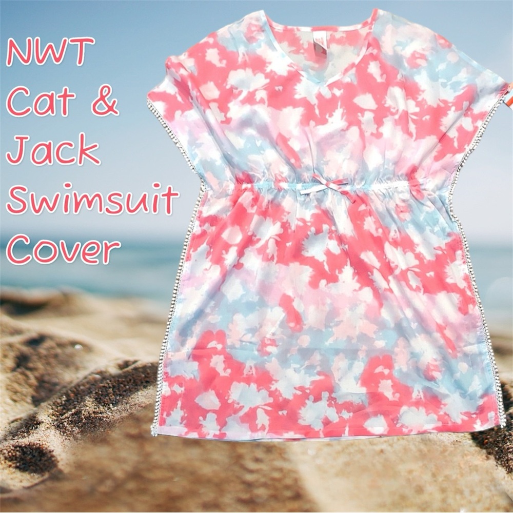 šļø NWT Childrenās Target Cat & Jack Swimsuit Coverup Dress šļø - Picture 1 of 10